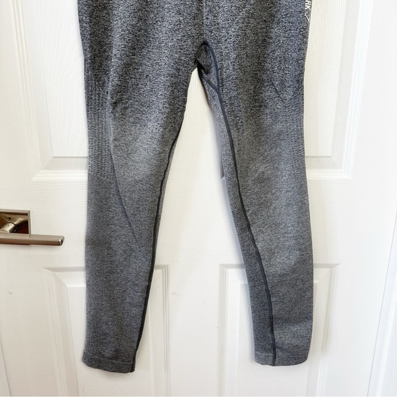 Gymshark Adapt Ombre High Waisted Leggings Yoga Black Marl Gray Women's M - Picture 7 of 11